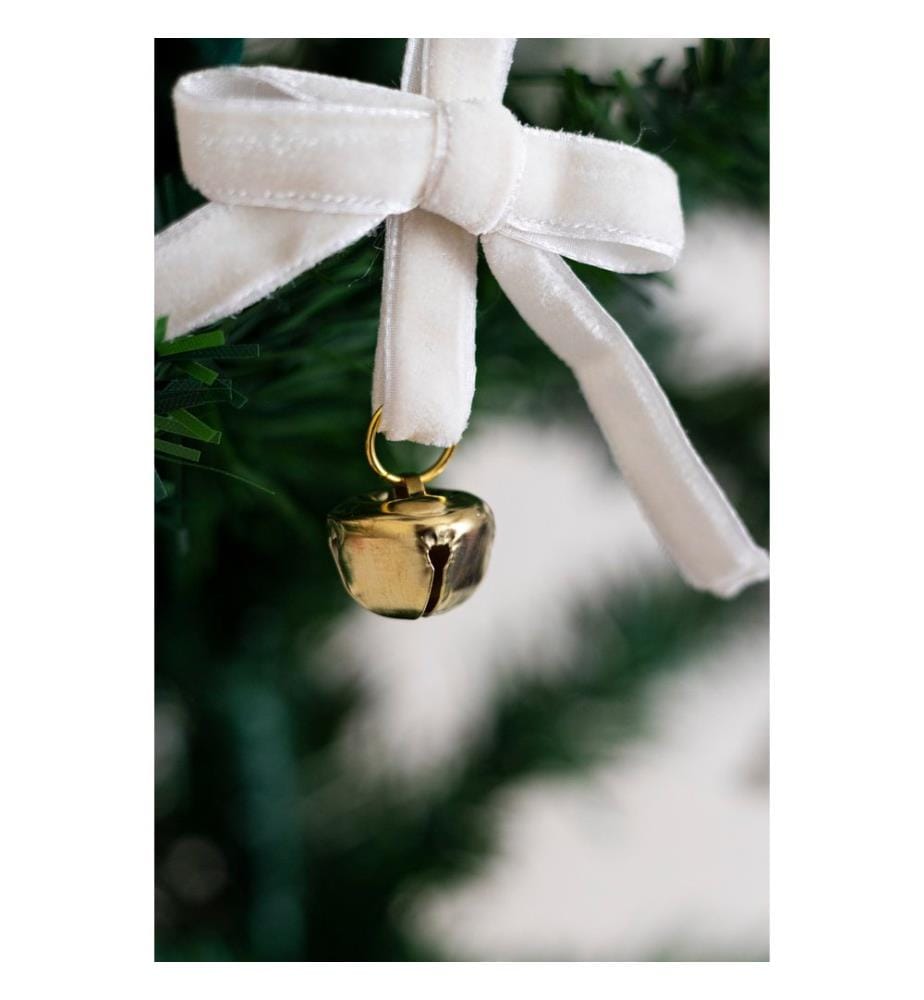 Weihnachtsbaumschmuck, weiss, 100 % SAMT