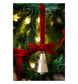 Decorazione per albero di Natale, rosso, 100% VELLUTO
