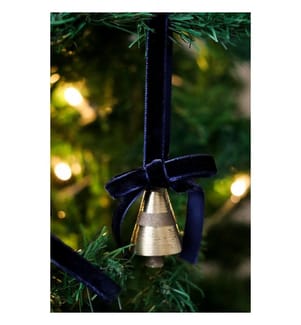 Decorazione per albero di Natale, blu scuro, 100% VELLUTO