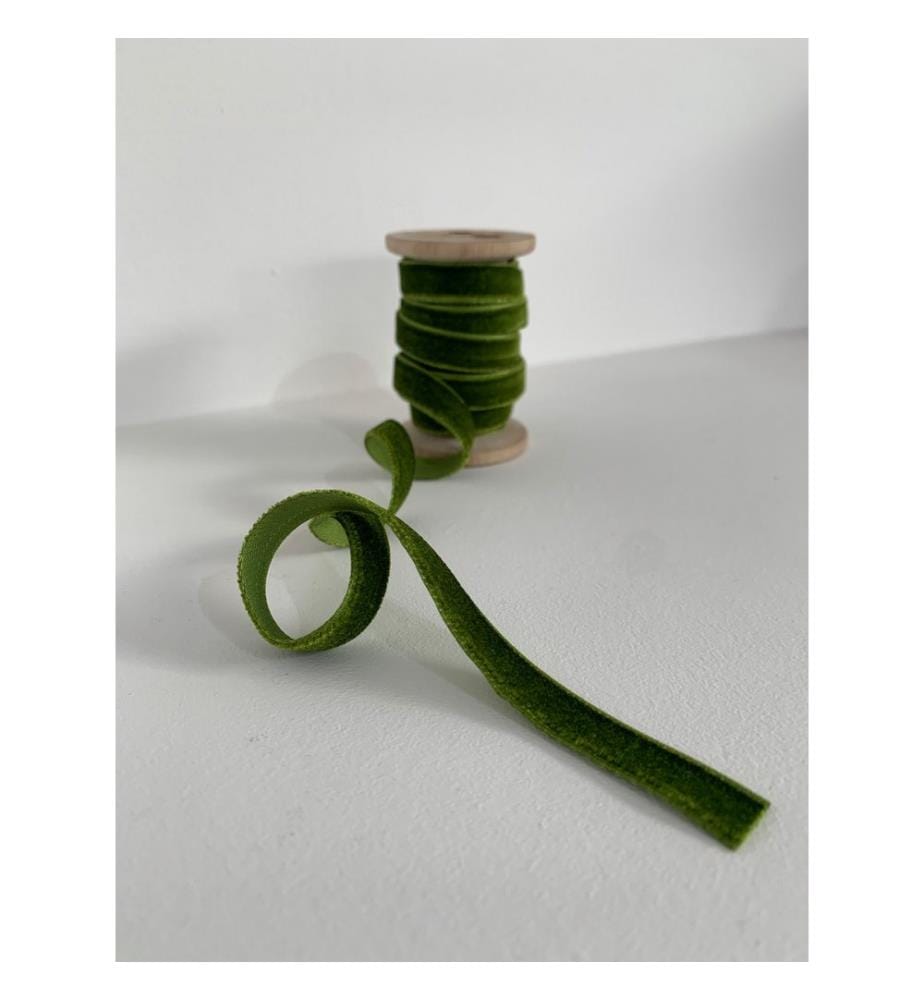 Weihnachtsbaumschmuck, grün, 100 % SAMT