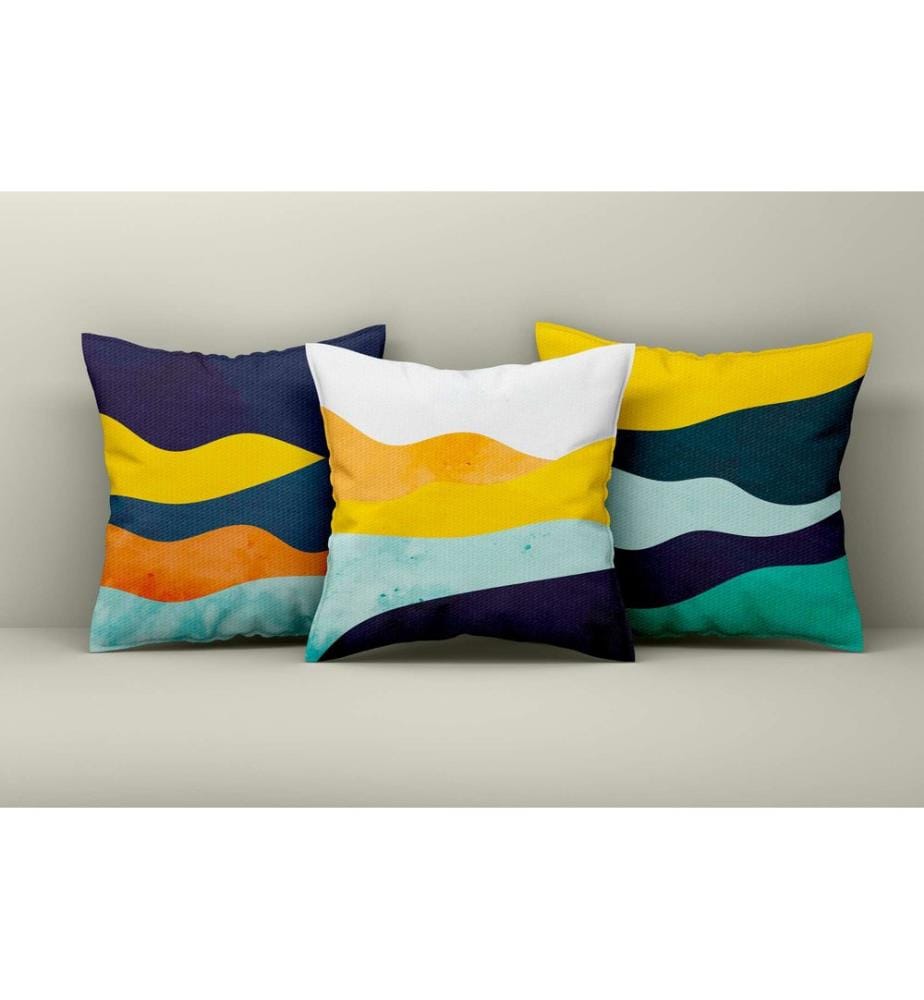 Kissenbezug-Set, 3 Stück, mehrfarbig, 50 % BAUMWOLLE / 50 % POLYESTER