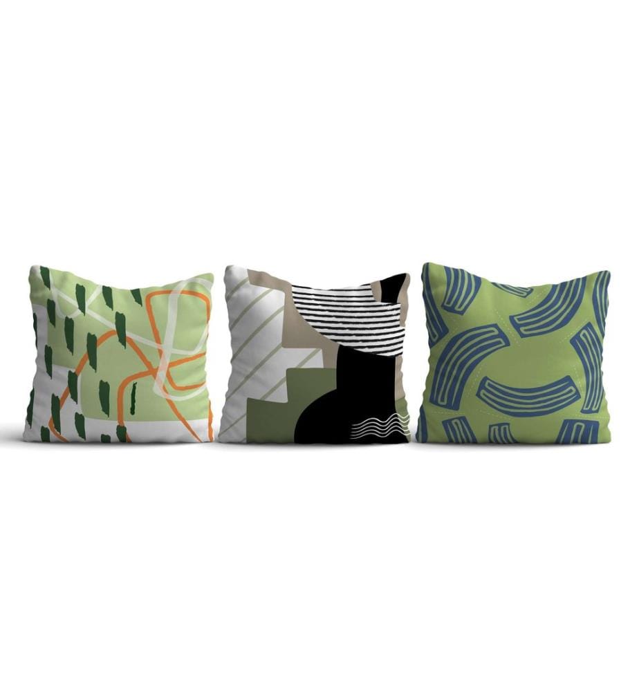Kissenbezug-Set, 3 Stück, mehrfarbig, 50 % BAUMWOLLE / 50 % POLYESTER