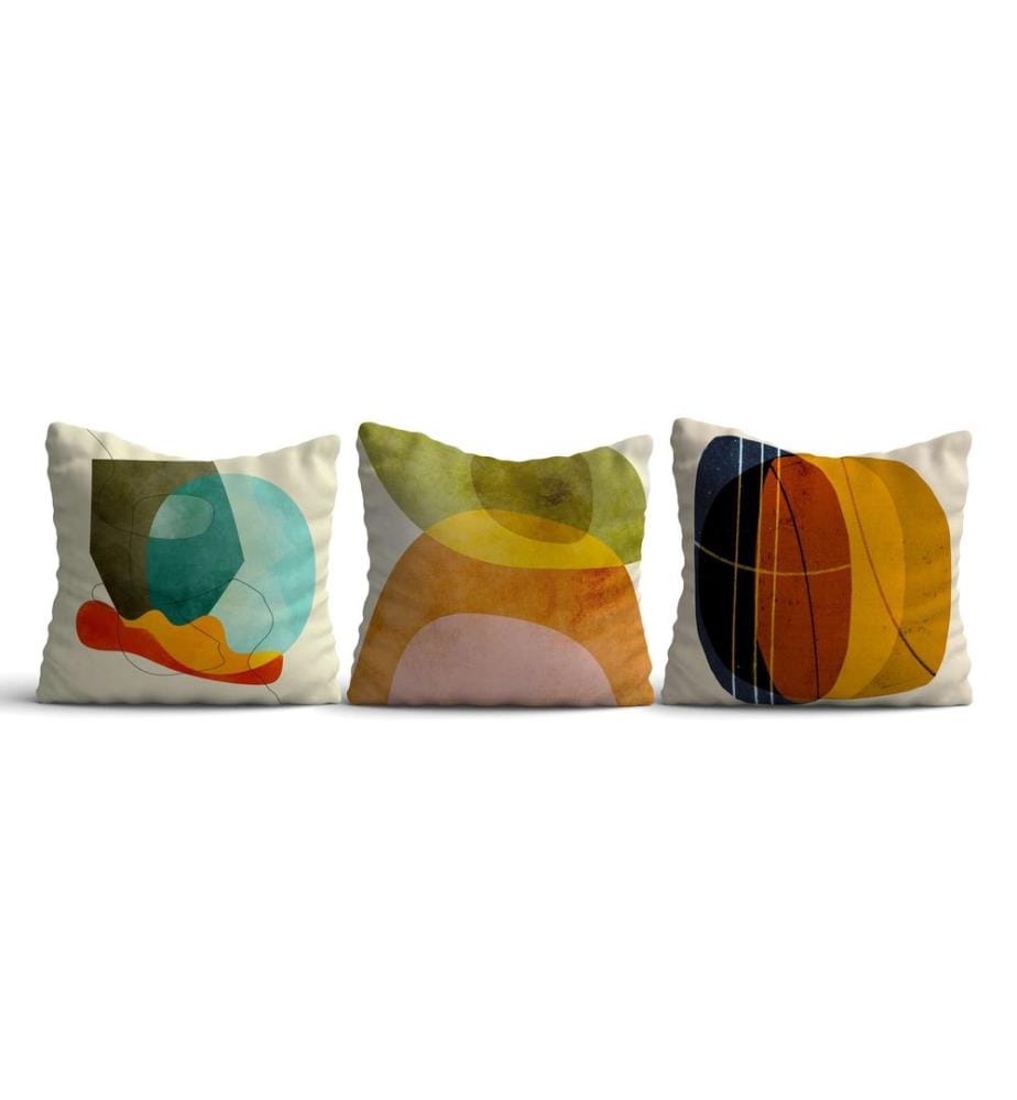 Kissenbezug-Set, 3 Stück, mehrfarbig, 50 % BAUMWOLLE / 50 % POLYESTER