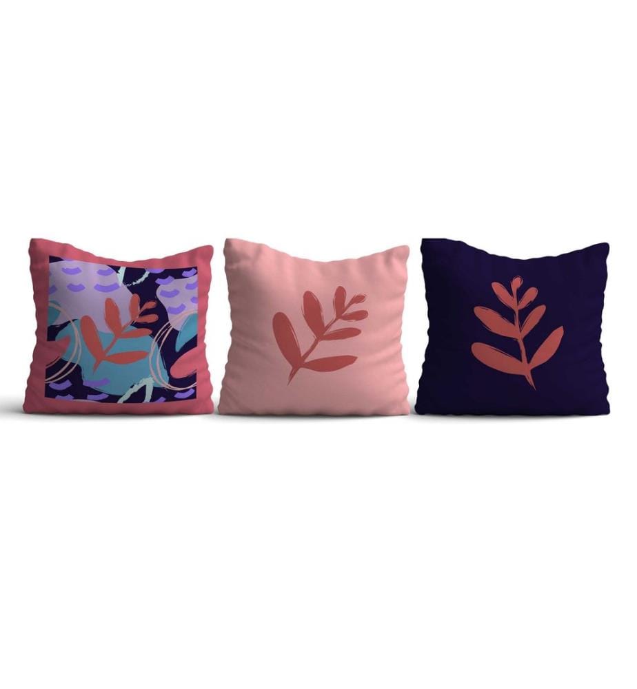 Kissenbezugs-Set, 3 Stück, Multicolor, 50% Baumwolle / 50% Polyester