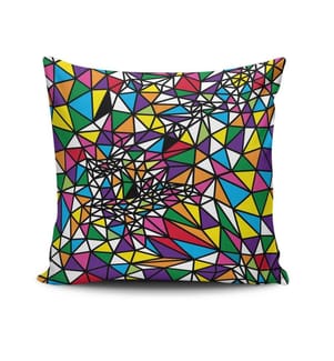 Cuscino, Multicolore, 50% Cotone / 50% Poliestere