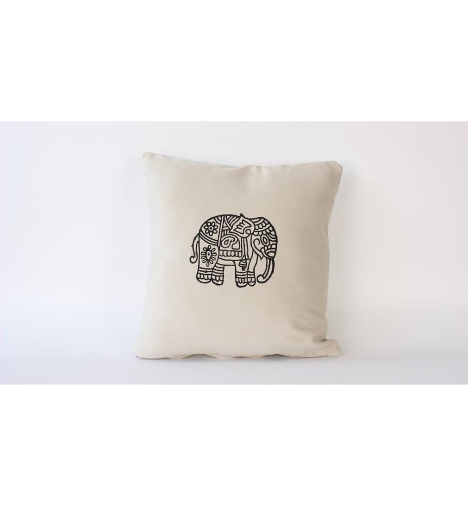 Coussin, crème, 100 % VELOURS
