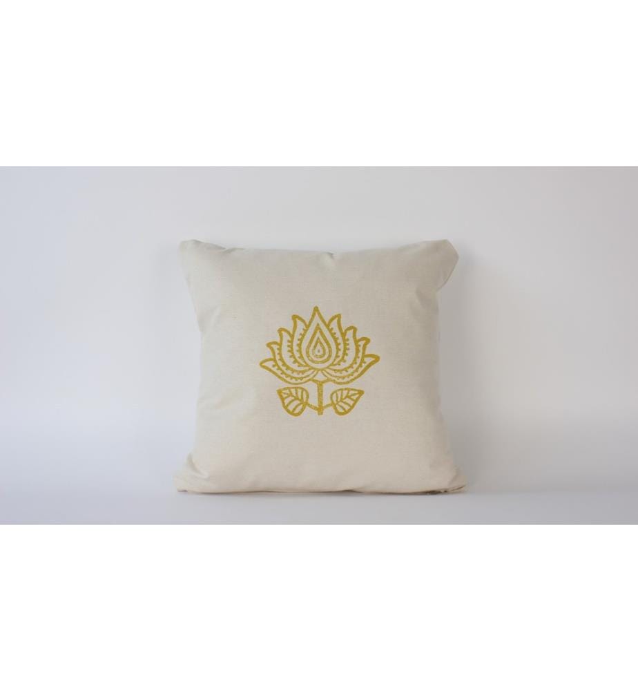 Coussin, crème, 100 % VELOURS