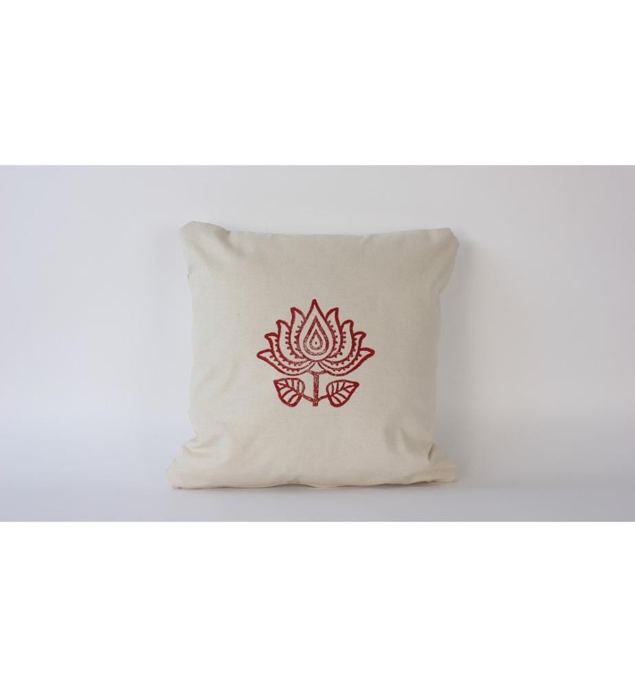 Coussin, crème, 100 % VELOURS