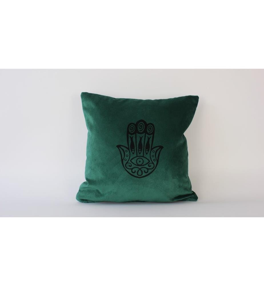 Cuscino, verde, 100% VELLUTO