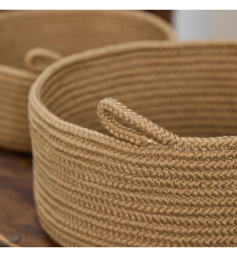 Korb-Set, 2-teilig, Braun, 100 % JUTE