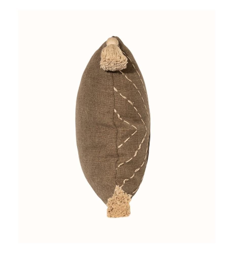 Coussin, marron, 50 % POLYESTER / 50 % COTON