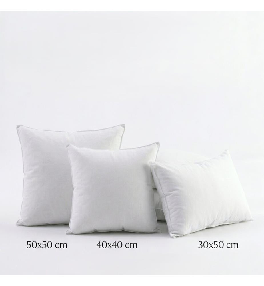 Ensemble de coussins, 2 pièces, rembourrage 100 % fibres, blanc