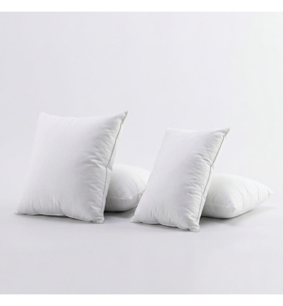 Ensemble de coussins, 2 pièces, rembourrage 100 % fibres, blanc
