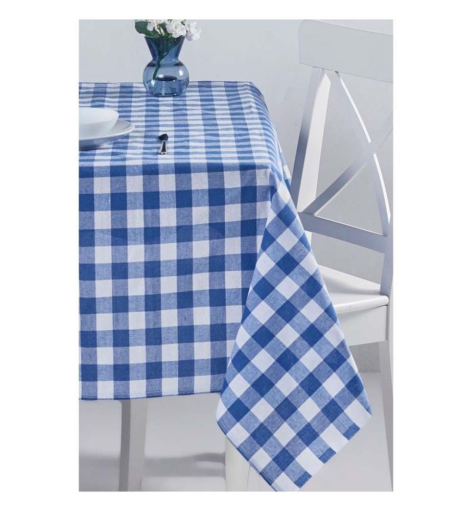 Tischtuch, Blau, Baumwolle
