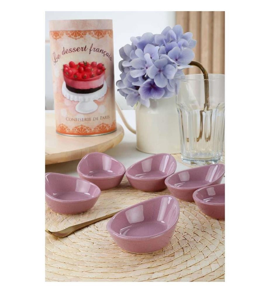 Sossenteller-Set, Violett, Keramik