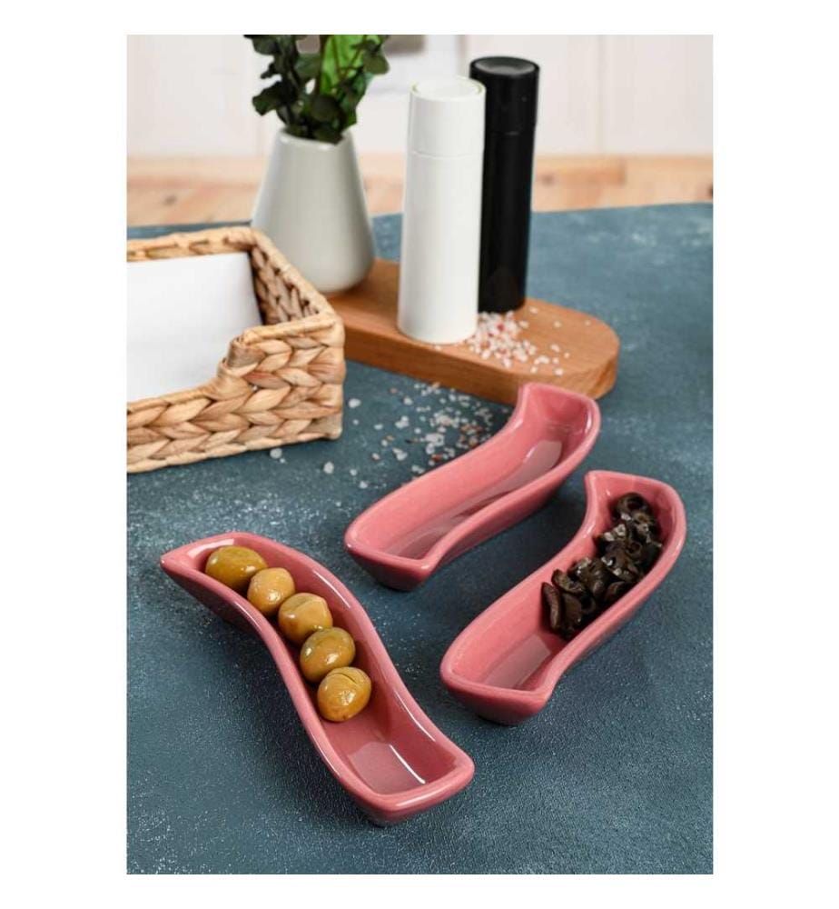 Breakfast Set, 3 Pieces, Multicolor, 100% Ceramic