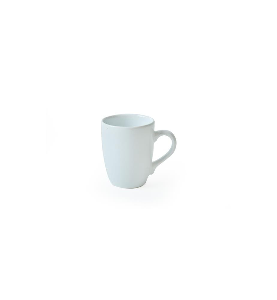 Mug Set, 6 Pieces, White, 100% Ceramic, Antibacterial