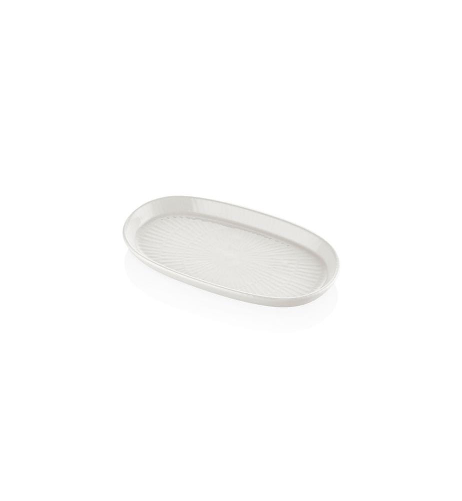 Platter Set, 2 Pieces, Cream, 100% Ceramic