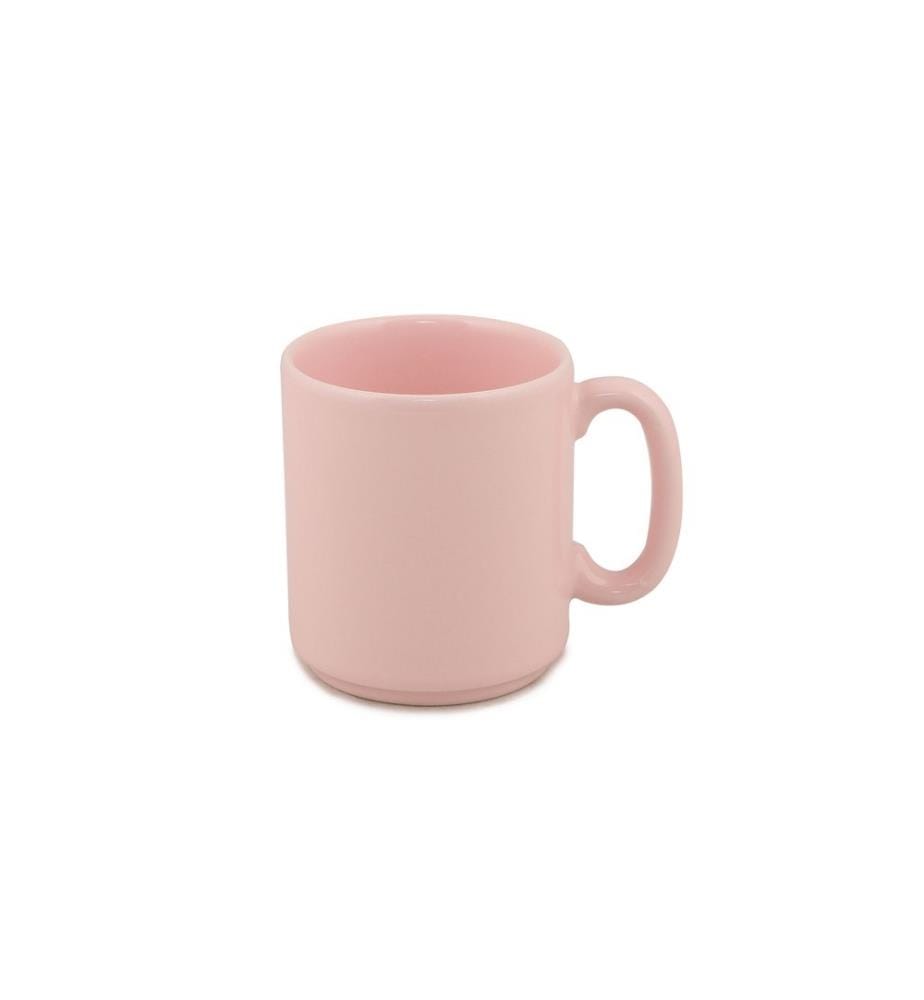 Set de tasses, 6 pièces, rose, faïence fine