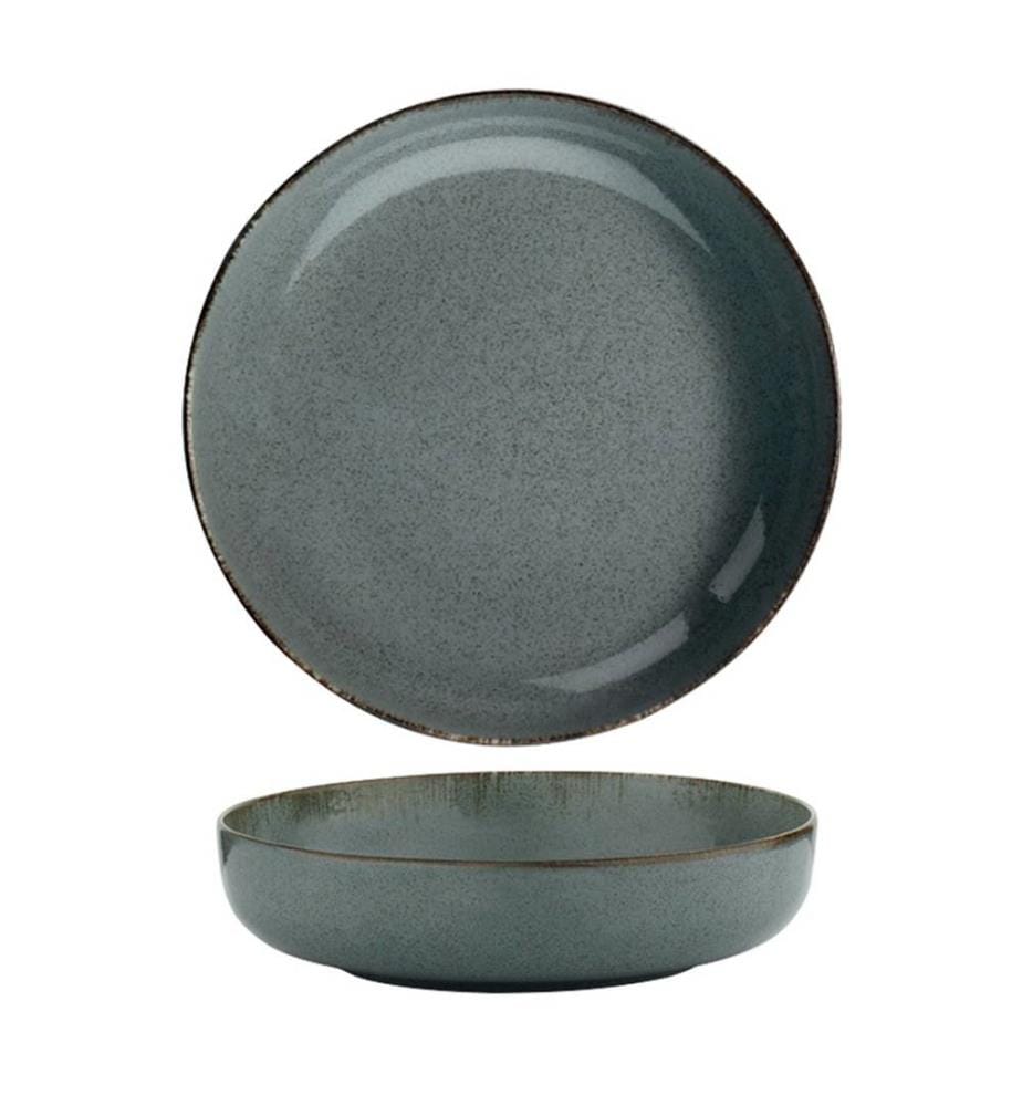 Dinner Set, 24 Pieces, Blue, Porcelain