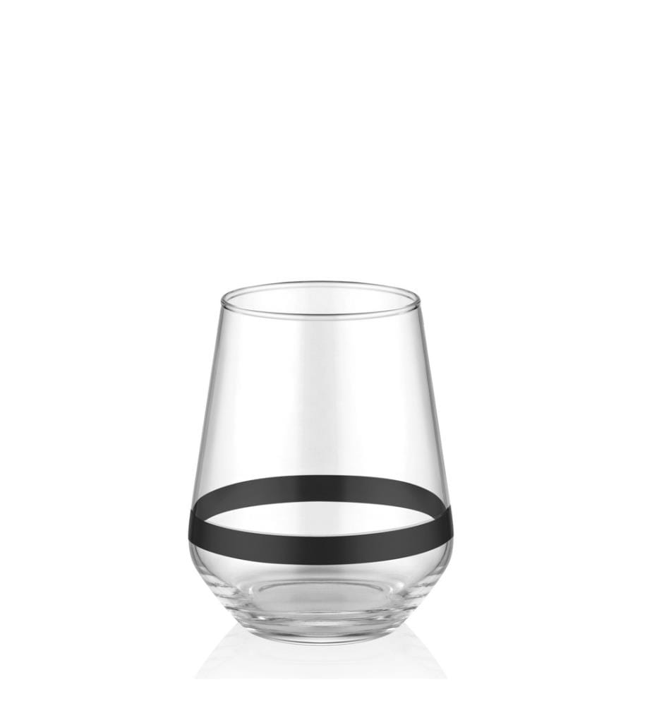 Glas-Set, 6-teilig, Schwarz, Glas