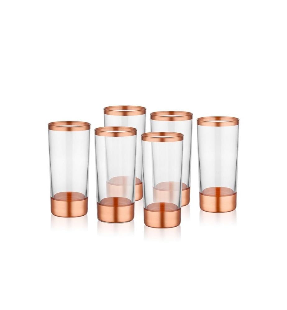 Glas-Set, 6-teilig, Rose Gold, Glas