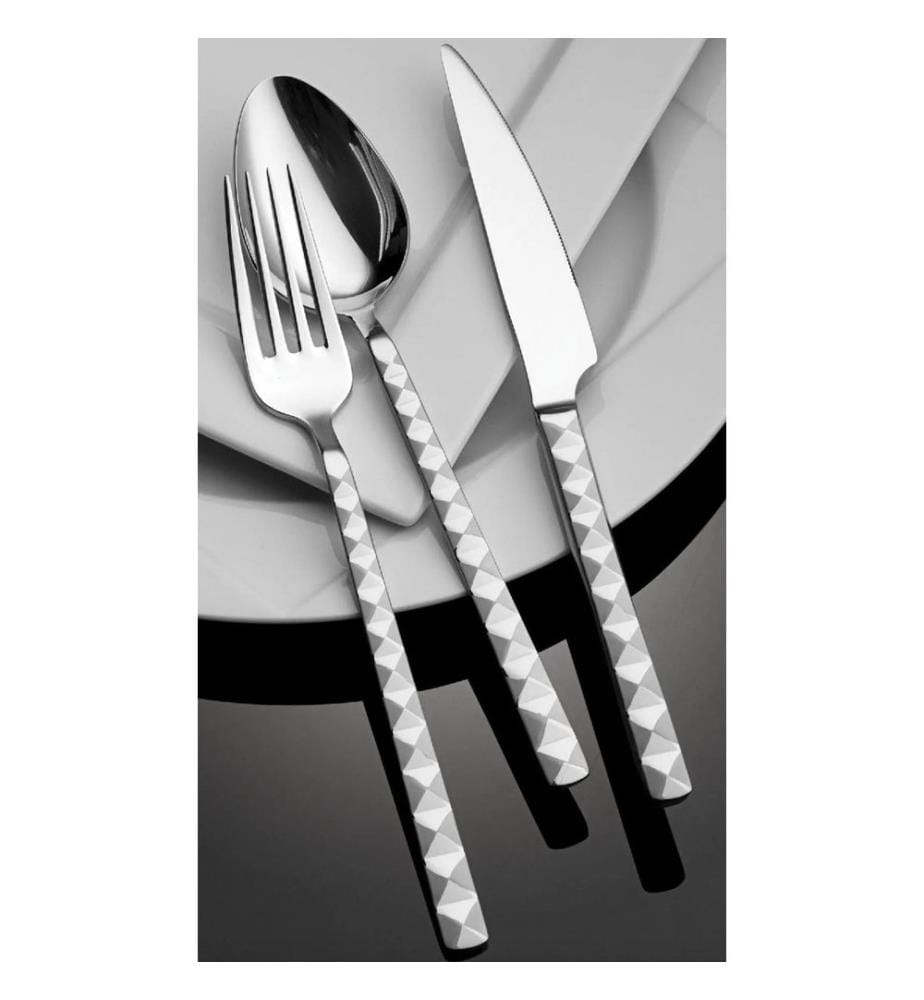 Set de couverts, 24 pièces, argent, 100% Stainmless Steeml