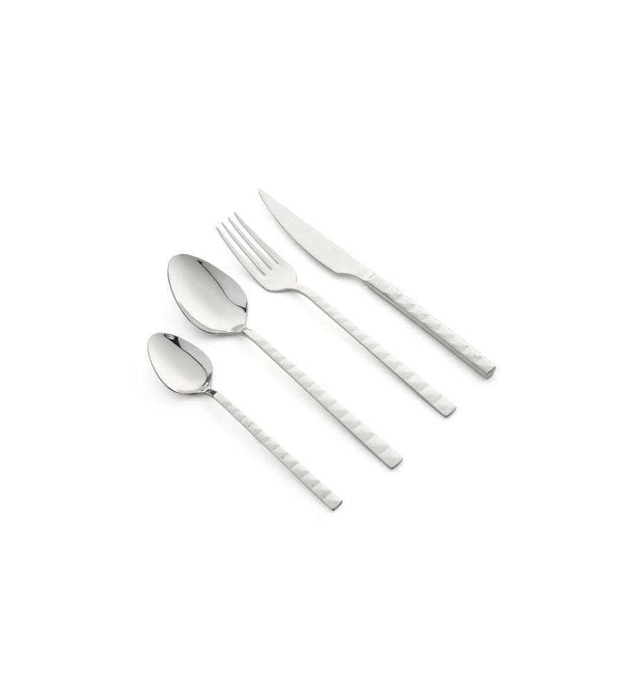 Set de couverts, 24 pièces, argent, 100% Stainmless Steeml