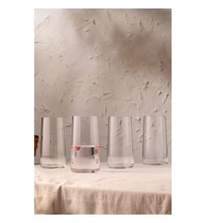 Ensemble de verres, 4 pièces, transparent, 100 % VERRE