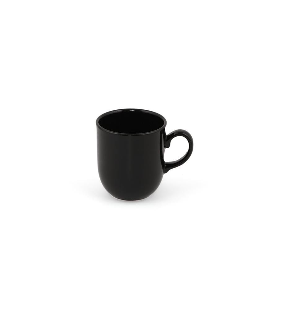Mug Set, 6 Pieces, Black, Ceramic, Does Not ABSorb Water