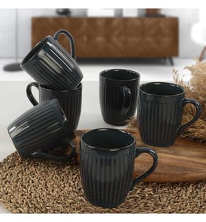 Navy,Blau, Kaffeebecher, Keramik