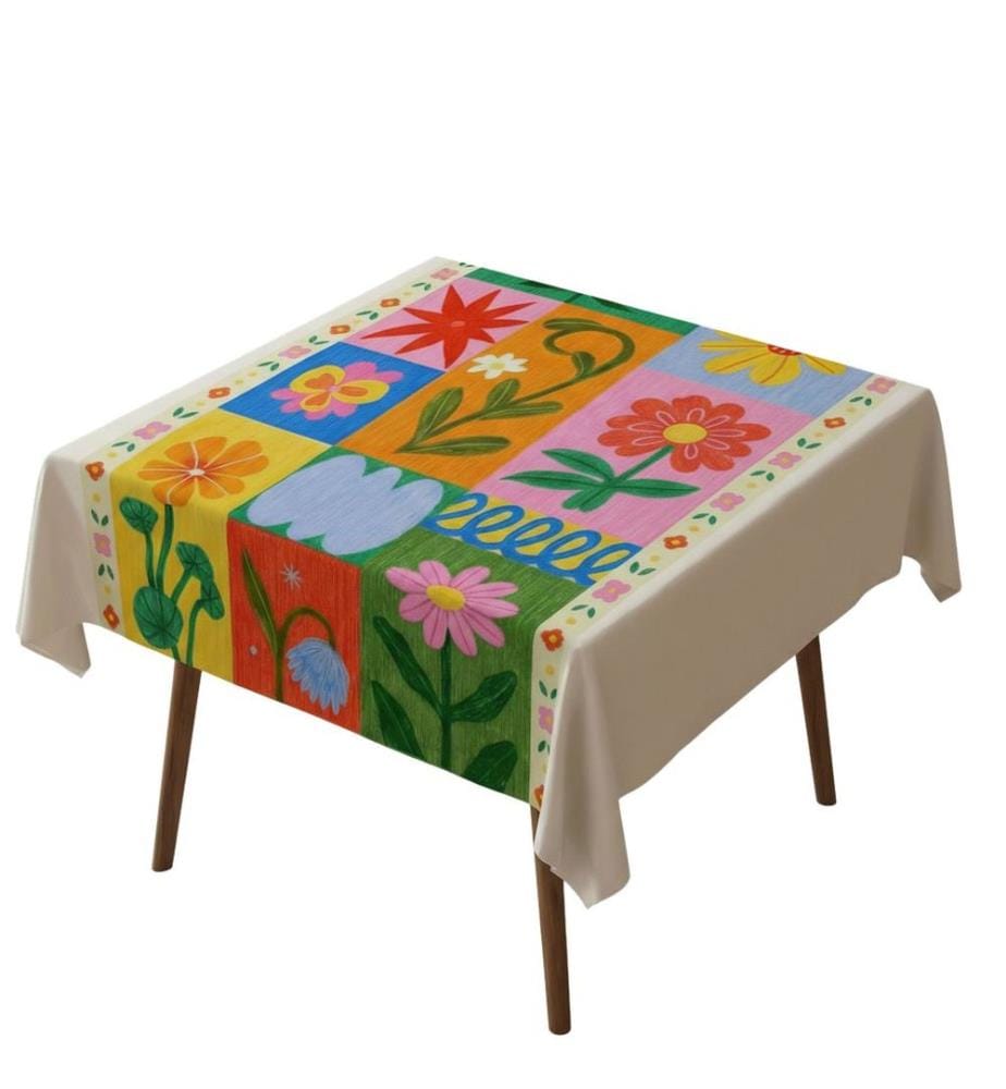 Tablecloth, Multicolor, 50% COTTON / 50% POLYESTER