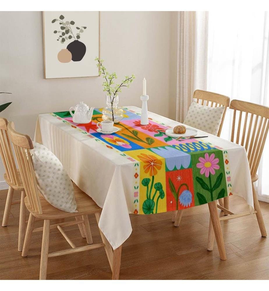 Tablecloth, Multicolor, 50% COTTON / 50% POLYESTER