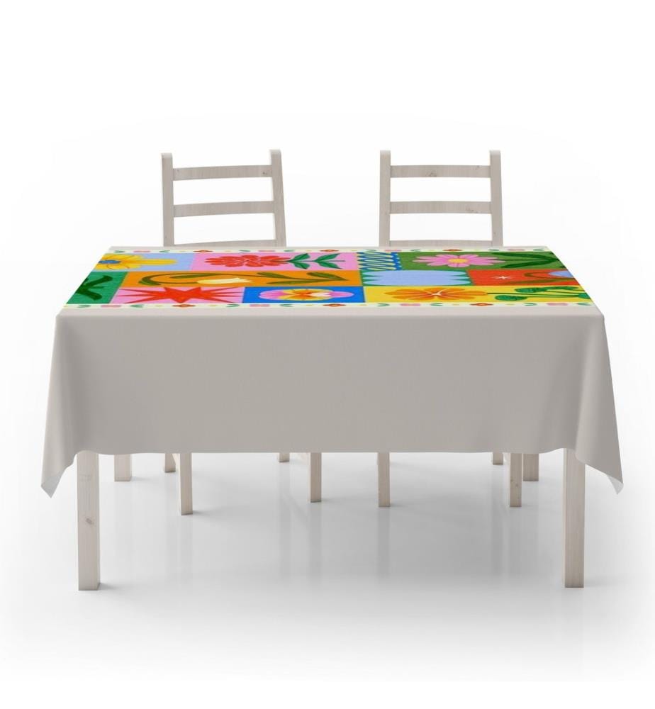 Tablecloth, Multicolor, 50% COTTON / 50% POLYESTER