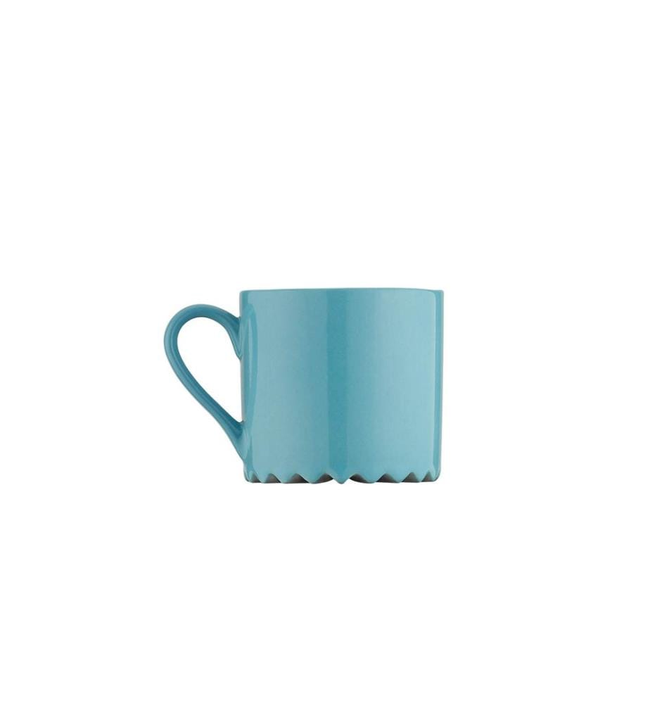 Coffee Cup Set, 12 Pieces, BlueGreenRedOrangeYellow, Porcelain