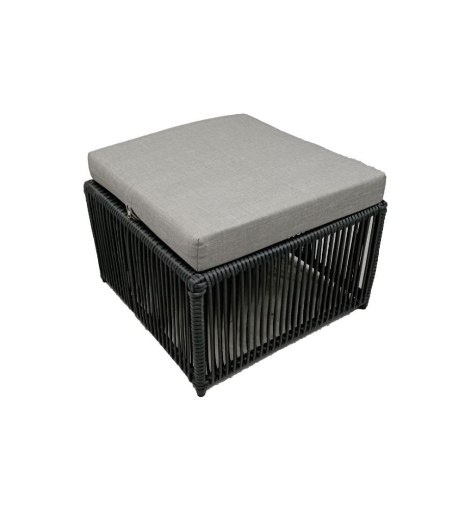 Garten-Lounge-Set, Grau, Gestell aus Aluminium, Tischplatte aus gehärtetem Glas