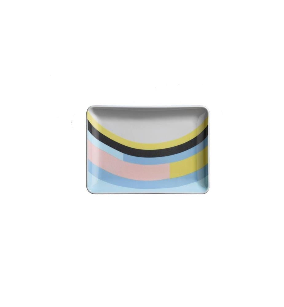 Dessert Plate Set, 18 Pieces, Multicolor, Porcelain