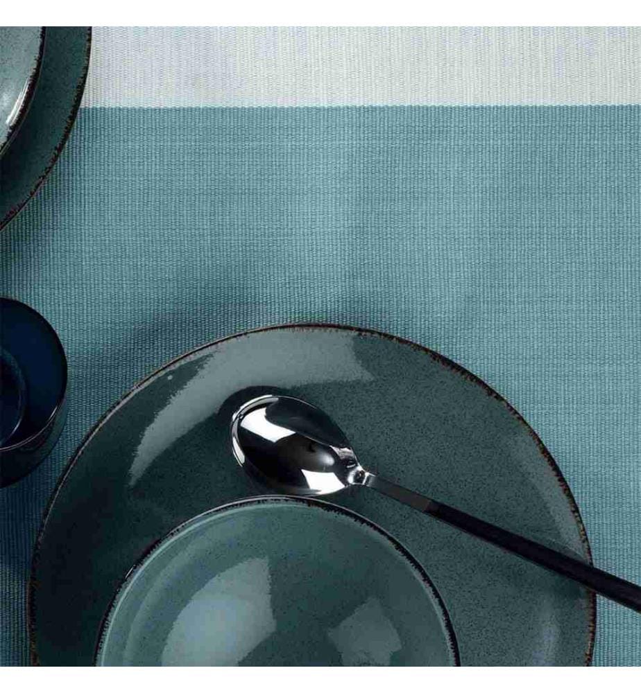 Dinner Set, 18 Pieces, Blue, Porcelain