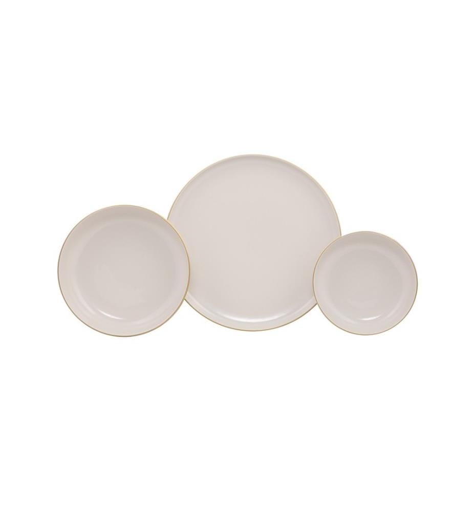 Dinner Set, 18 Pieces, Multicolor, 100% Porcelain
