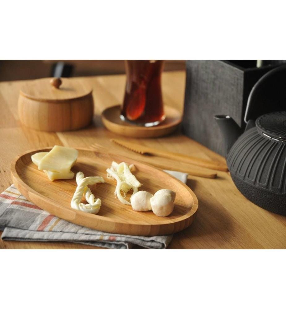 Breakfast Plate, Walnut, Bamboo
