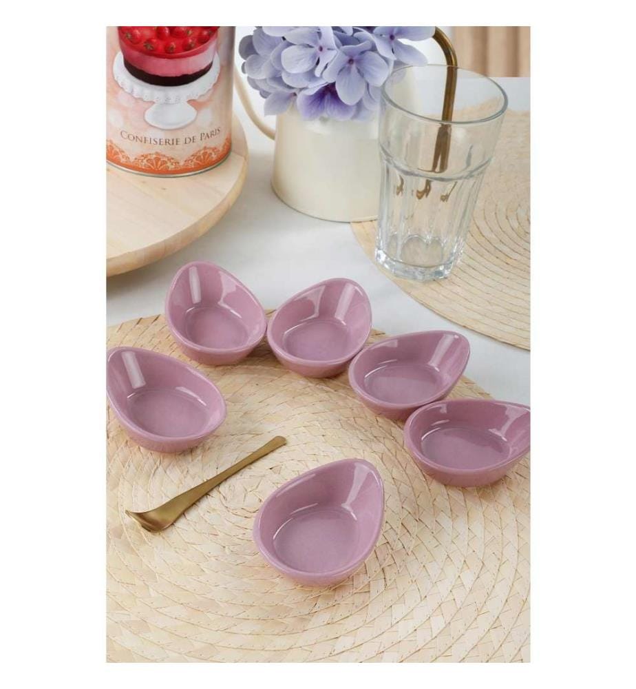 Sauce Plate Set, Violet, Ceramic