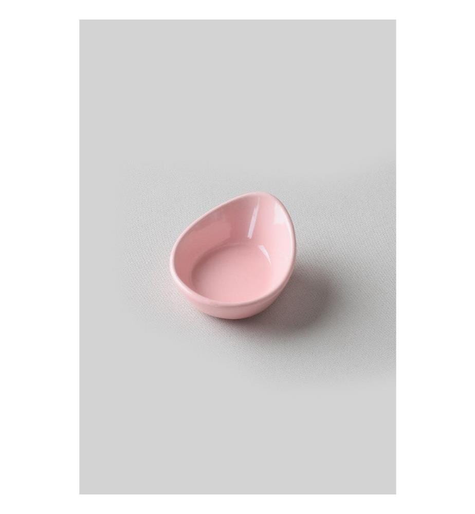 Sauce Plate Set, Pink, Ceramic