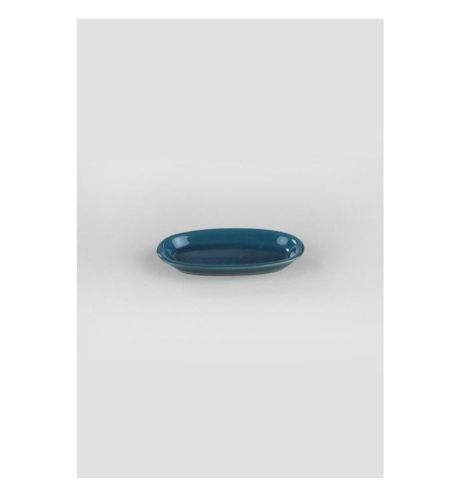 Plate Set, 6 Pieces, Blue, Ceramic