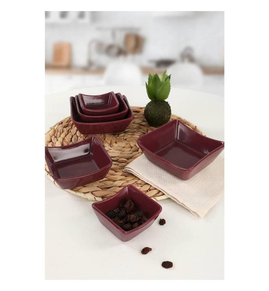 Sauce Plate Set, Damson, Ceramic