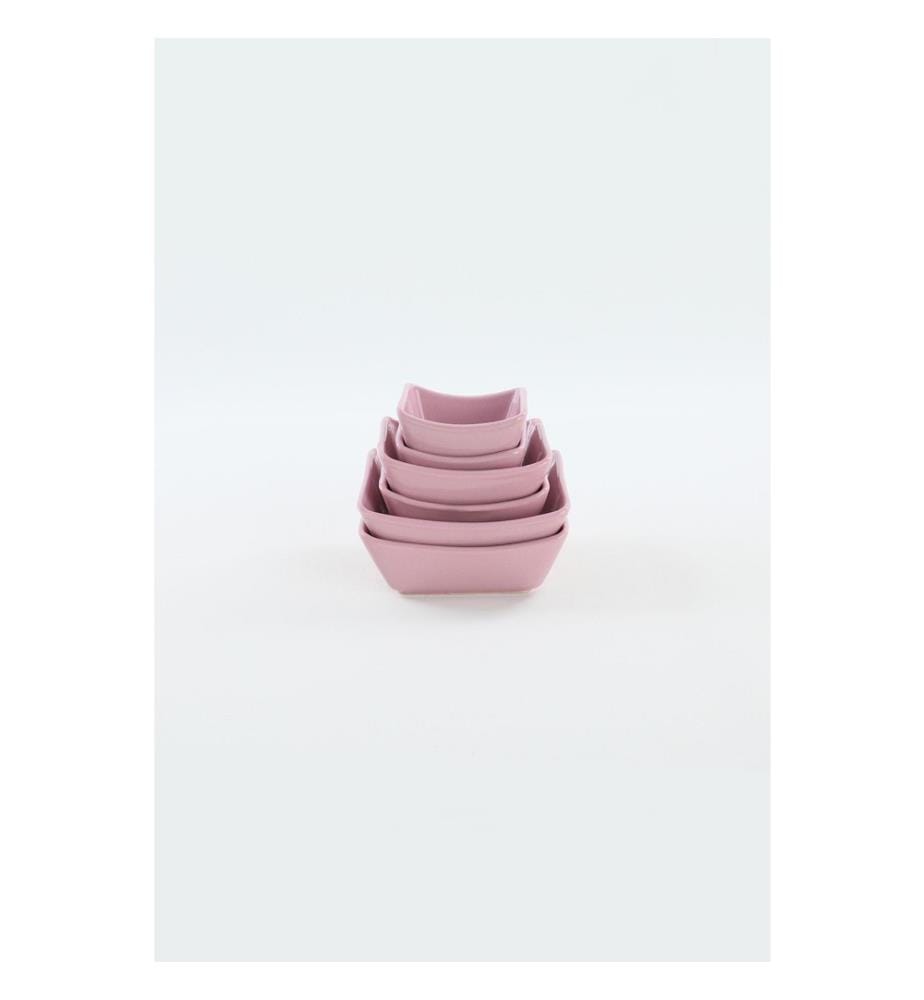 Sauce Plate Set, Red, Ceramic