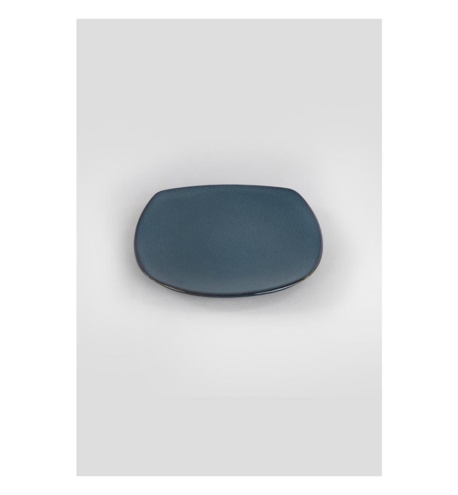 Dessert Plate Set, 6 Pieces, Dark Blue, Ceramic