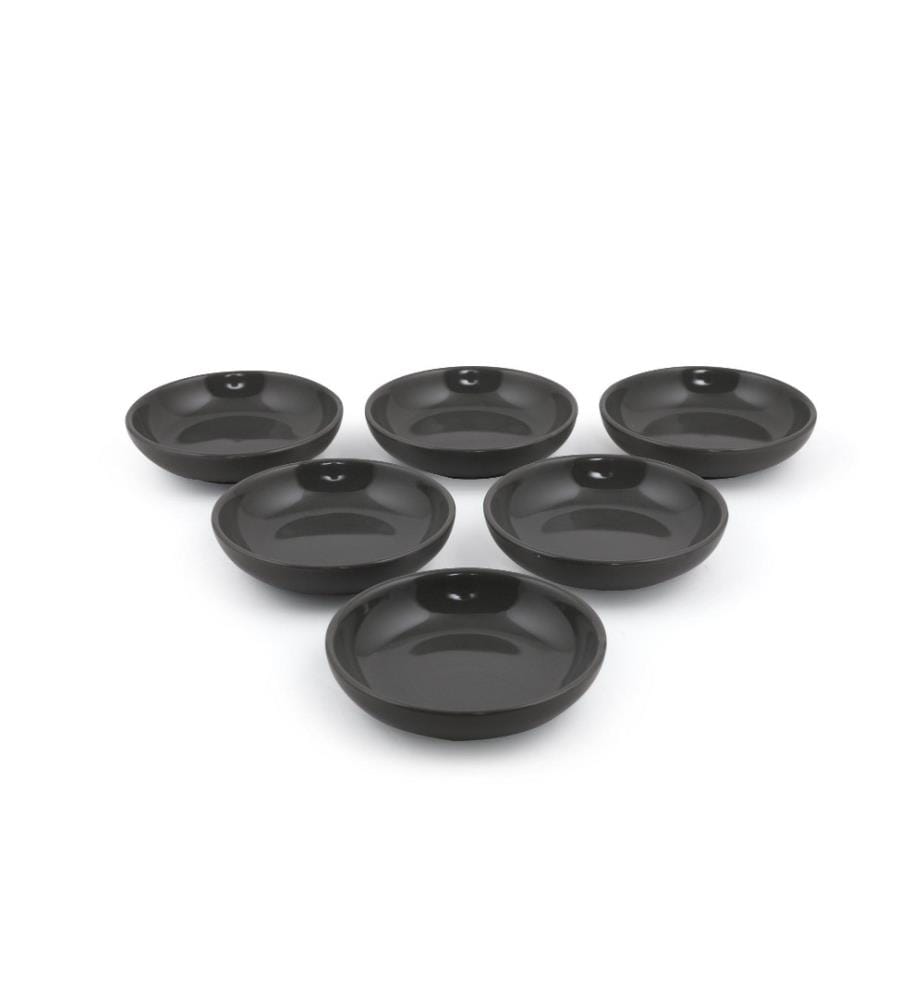 Sauce Bowl Set, 6 Pieces, Grey, Ceramic, Does Not ABSorb Water