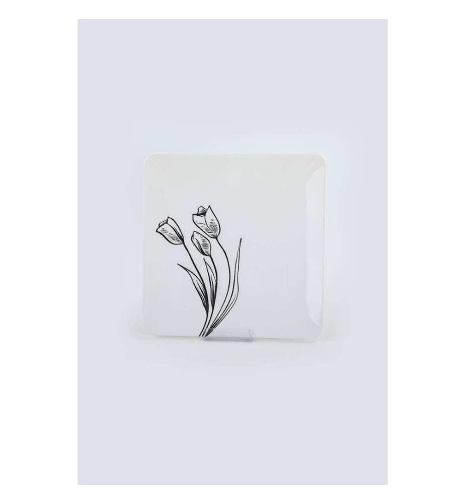 Breakfast Set, 20 Pieces, Black, White, Ceramic, Does Not ABSorb Water