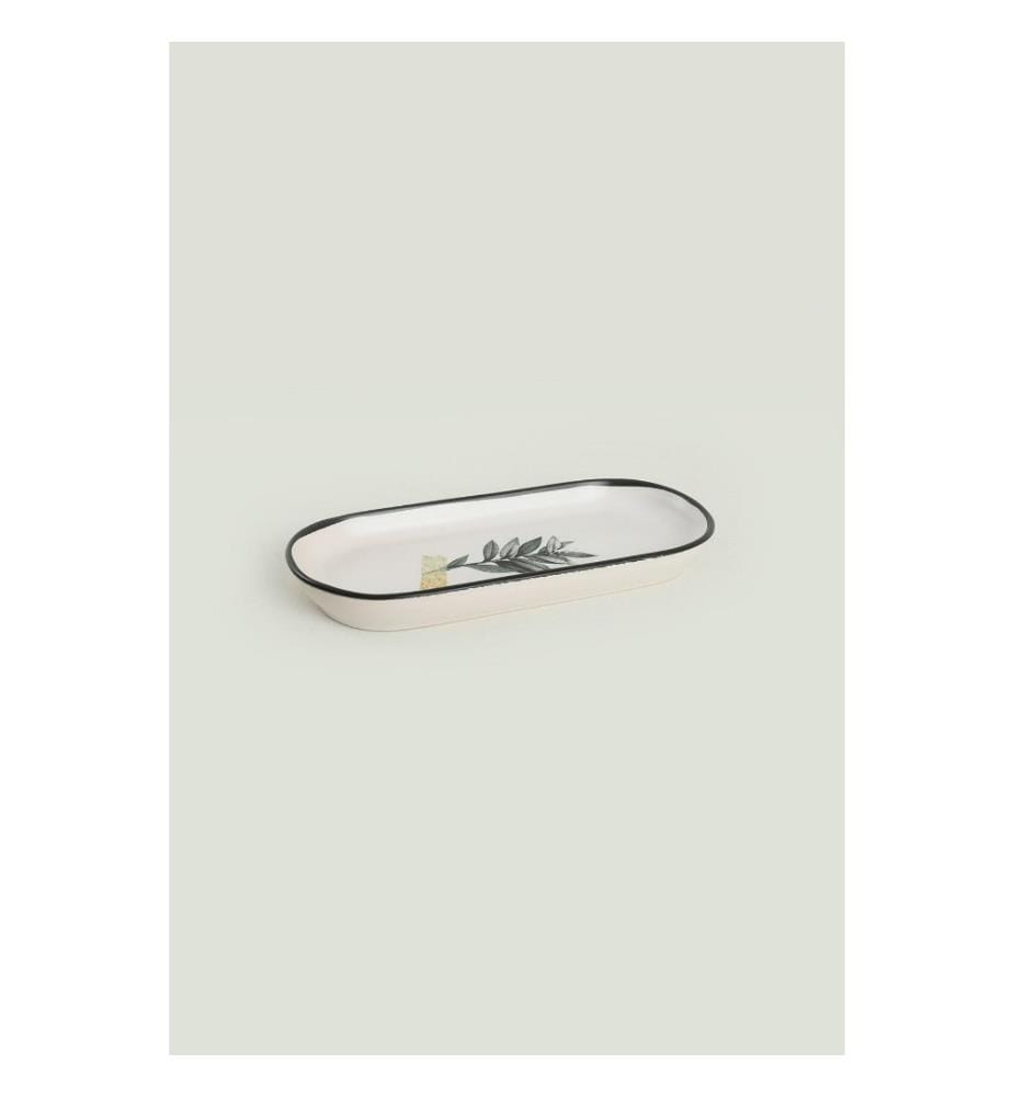 Breakfast Set, 28 Pieces, Black, White, Grey, Yellow, Ceramic, Does Not ABSorb Water