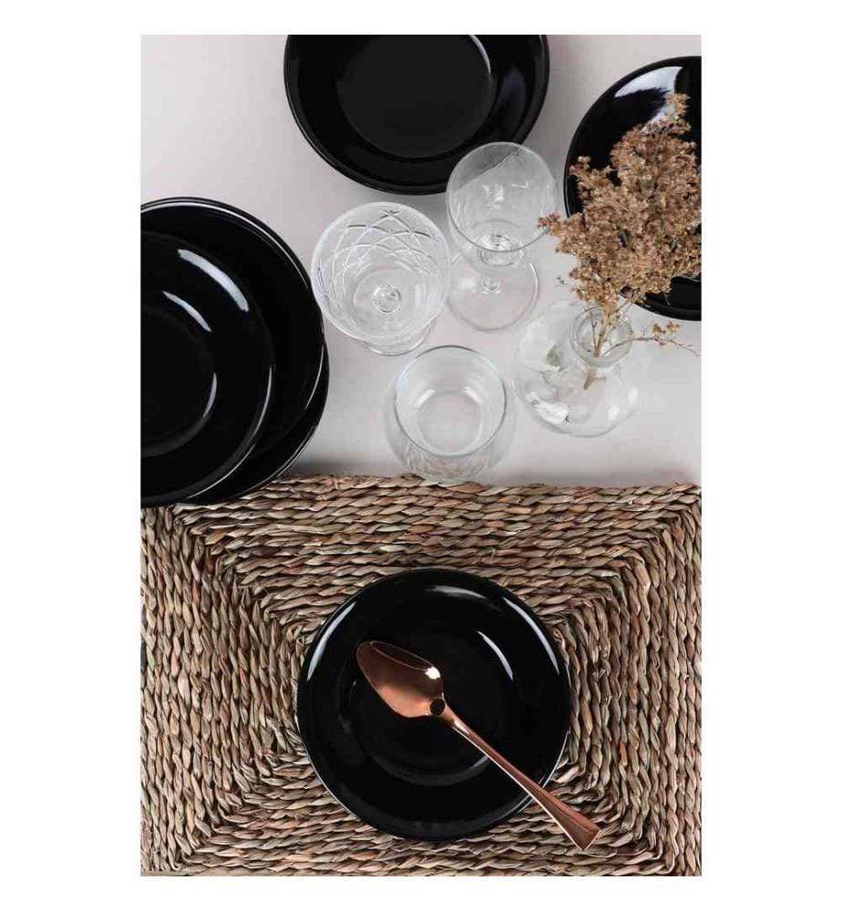 Ceramic Dessert Plate Set, 6 Pieces, Multicolor, 100% Ceramic